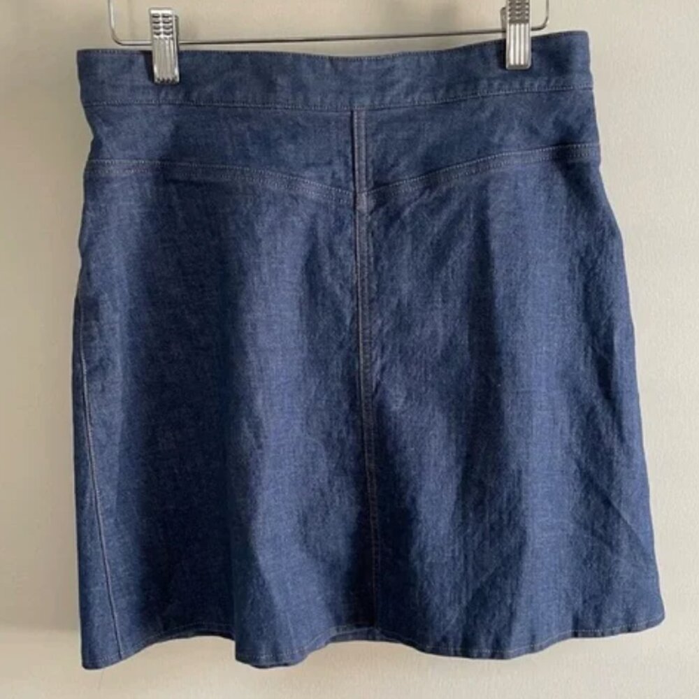 Carolina Herrera mini denim skirt EUC - Picture 5 of 8